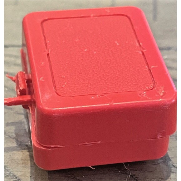 Vintage Barbie Mattel Tutti Let's Play Barbie #3608 Mini Red Doll Case HTF VTG - Picture 5 of 6